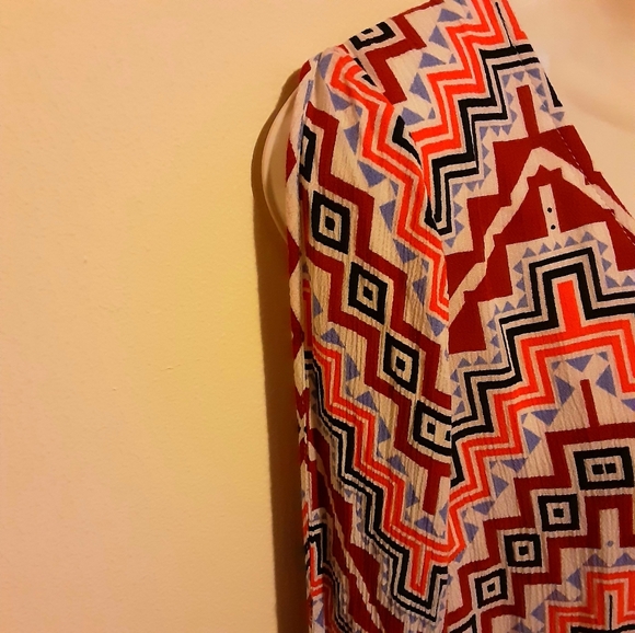 Charlotte Russe Dress Boho Split Sleeve Size Large - Picture 4 of 10